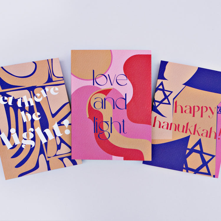 Laurel Hanukkah Card Set