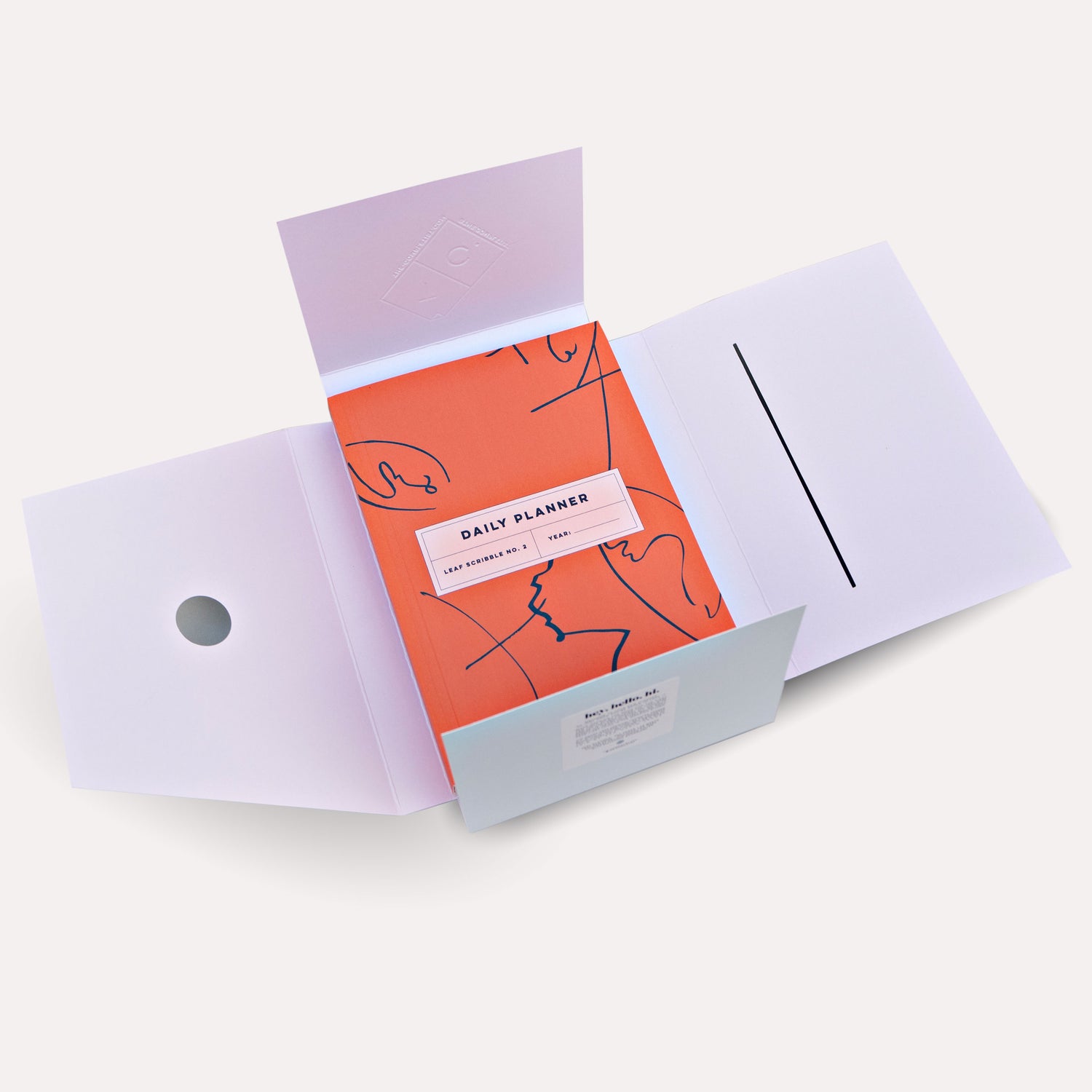Leaf Scribble Undated Daily Planner Book