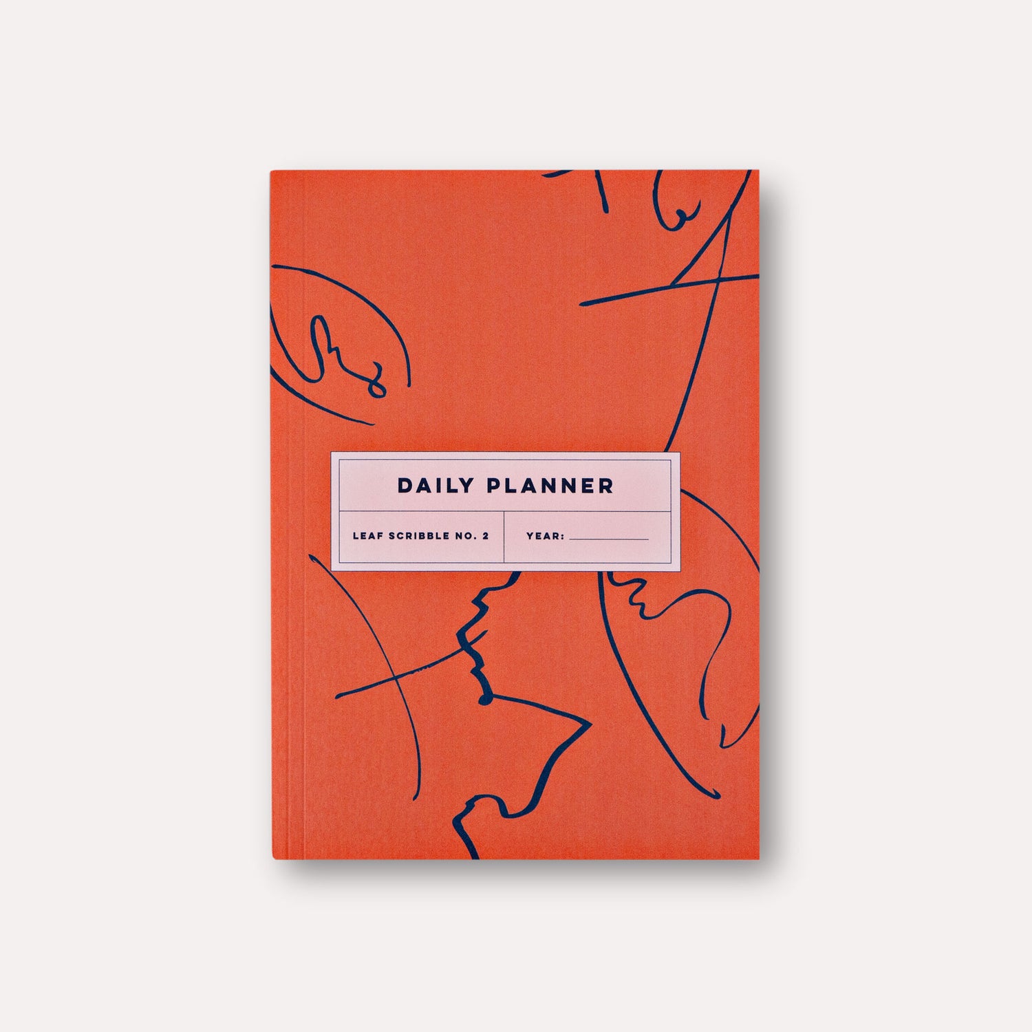 Leaf Scribble Undated Daily Planner Book