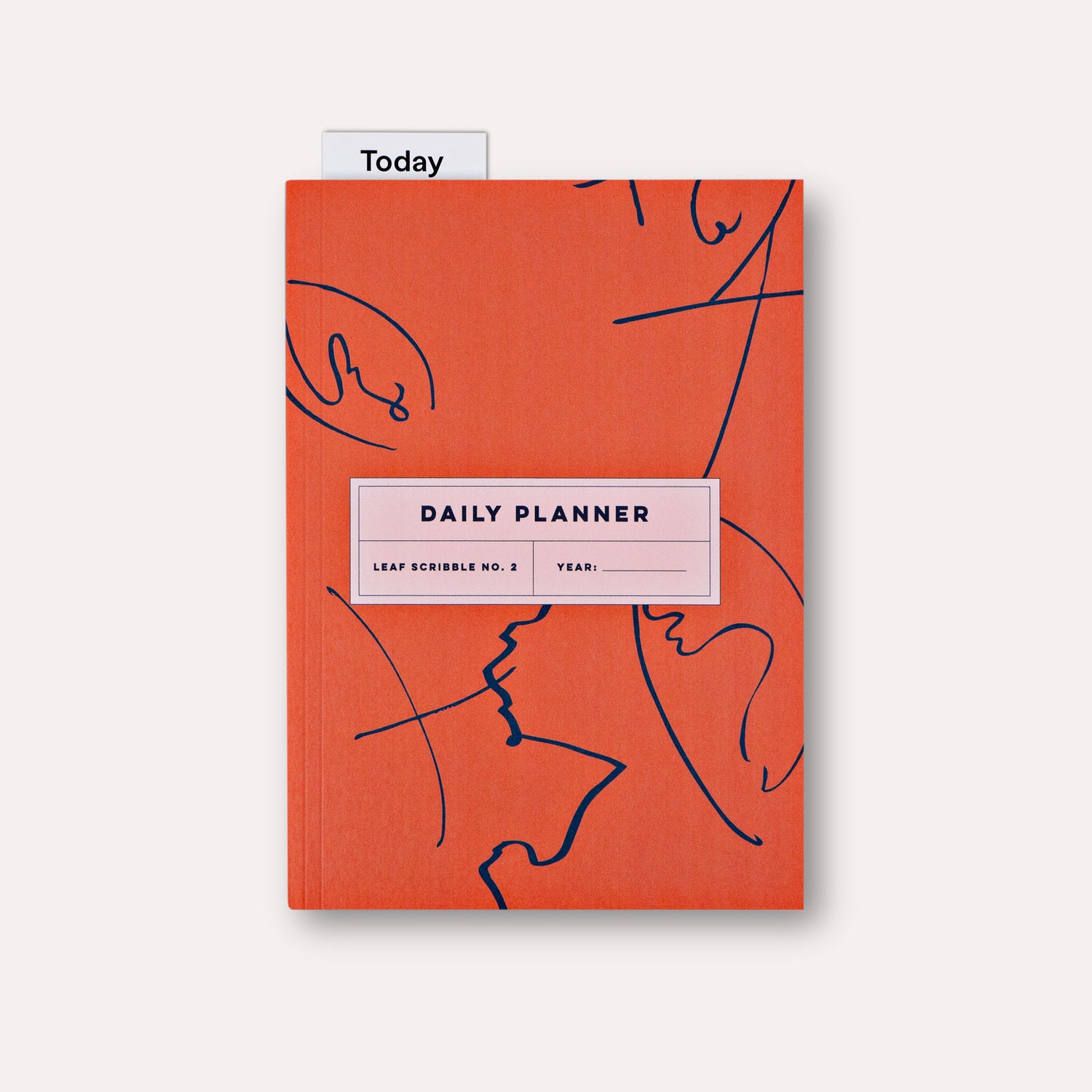 Leaf Scribble Undated Daily Planner Book