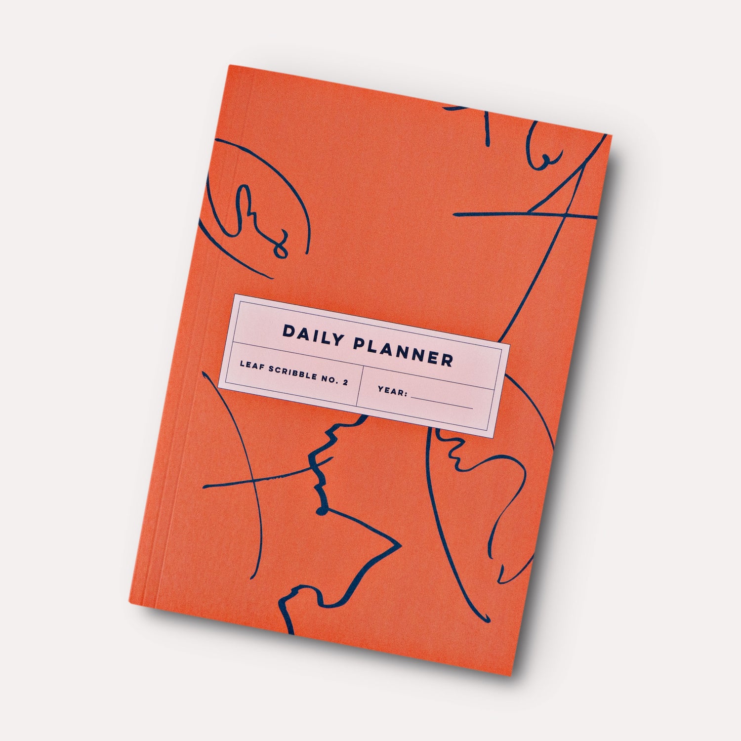 Leaf Scribble Undated Daily Planner Book