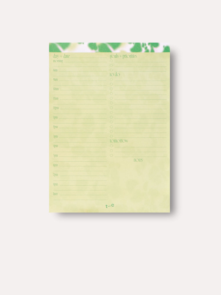 Hazy Daily Planner Pad