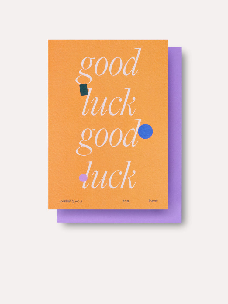 Ellipse Good Luck Card