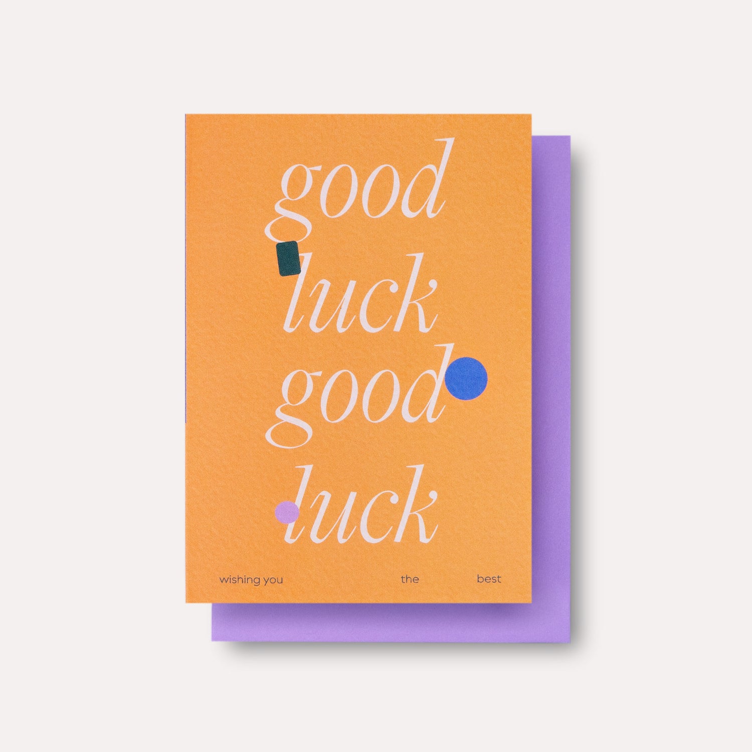 Ellipse Good Luck Card