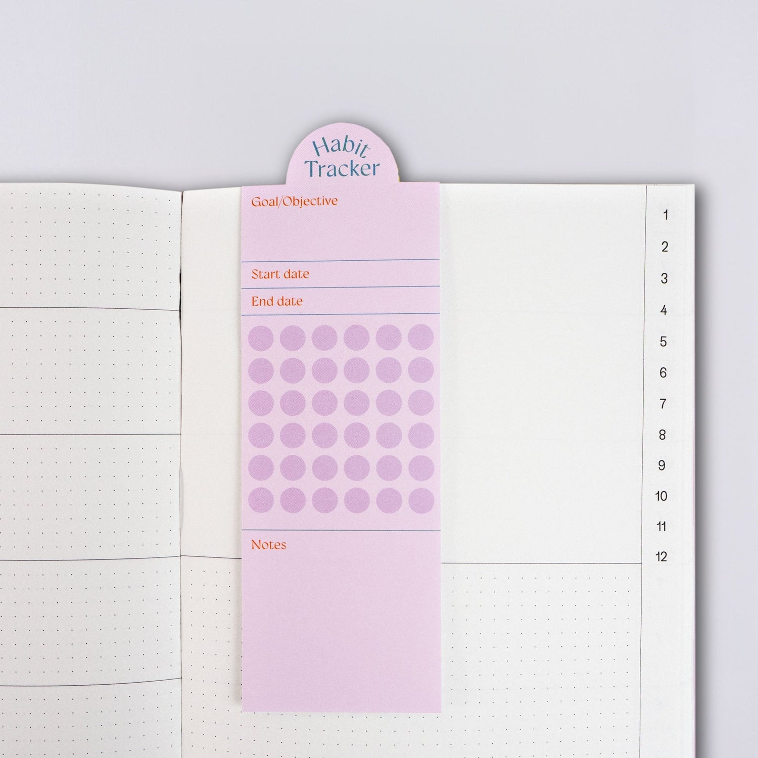 The Completist Seoul Habit Tracker Bookmark Set