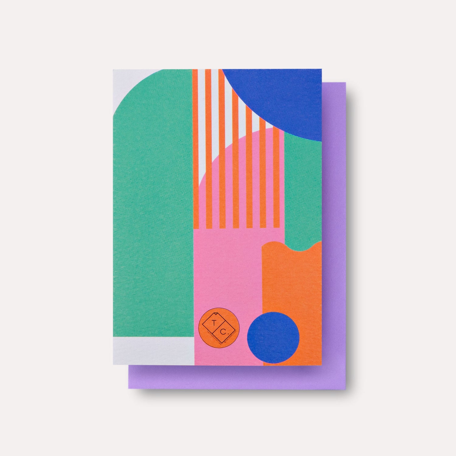 Miami Stripes Art Card