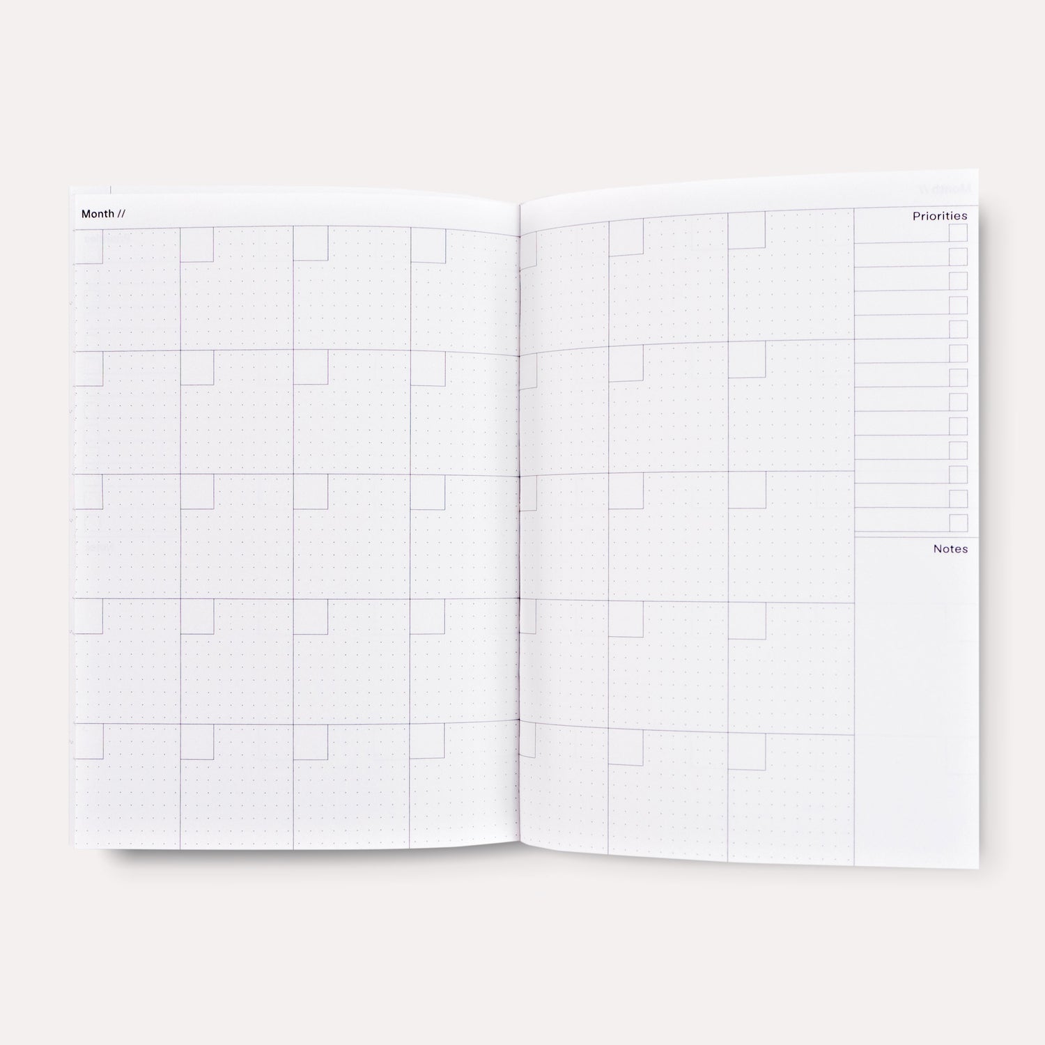 Overlay Flowers Undated Weekly Planner