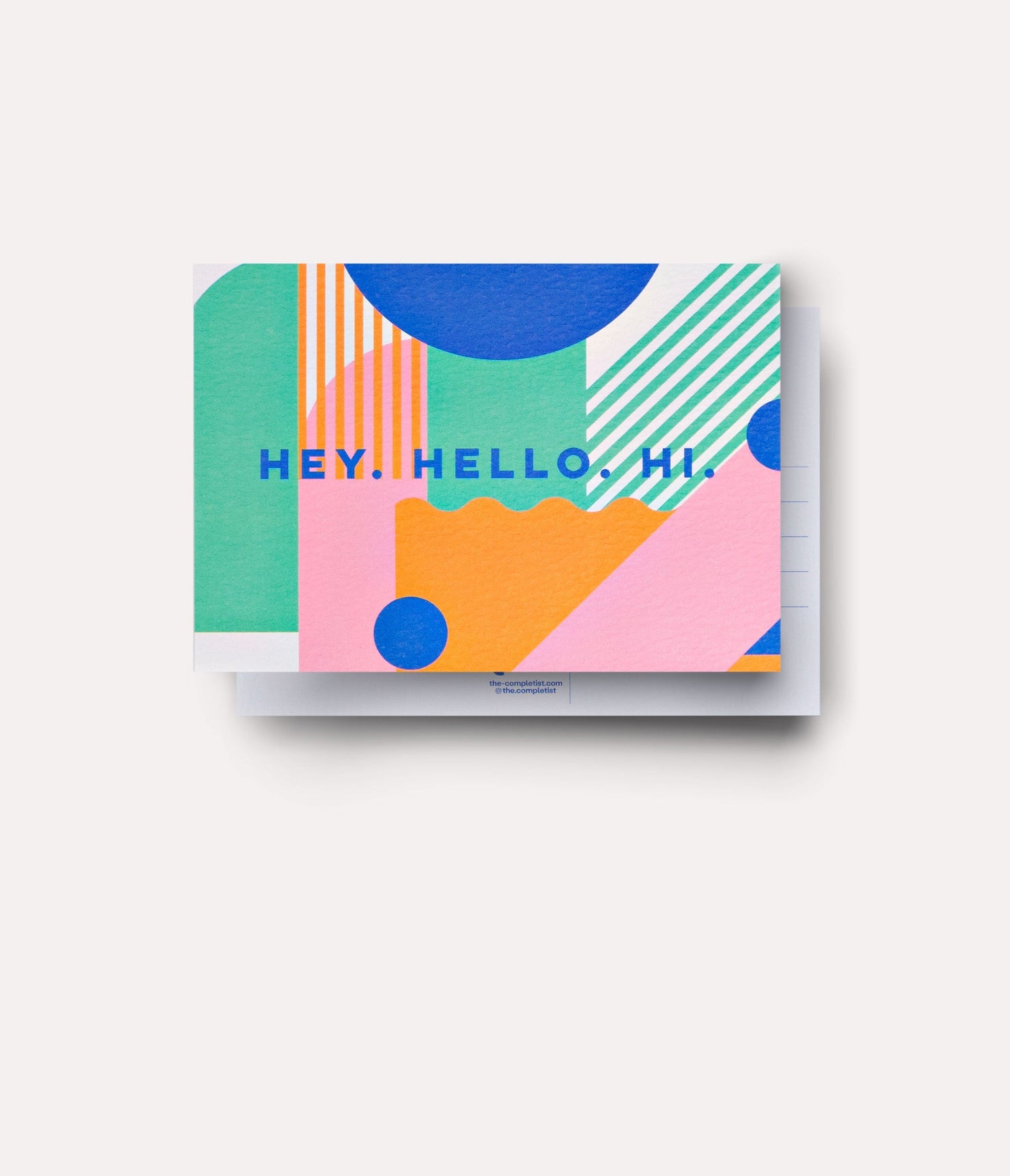 The Completist Miami Stripes Postcard