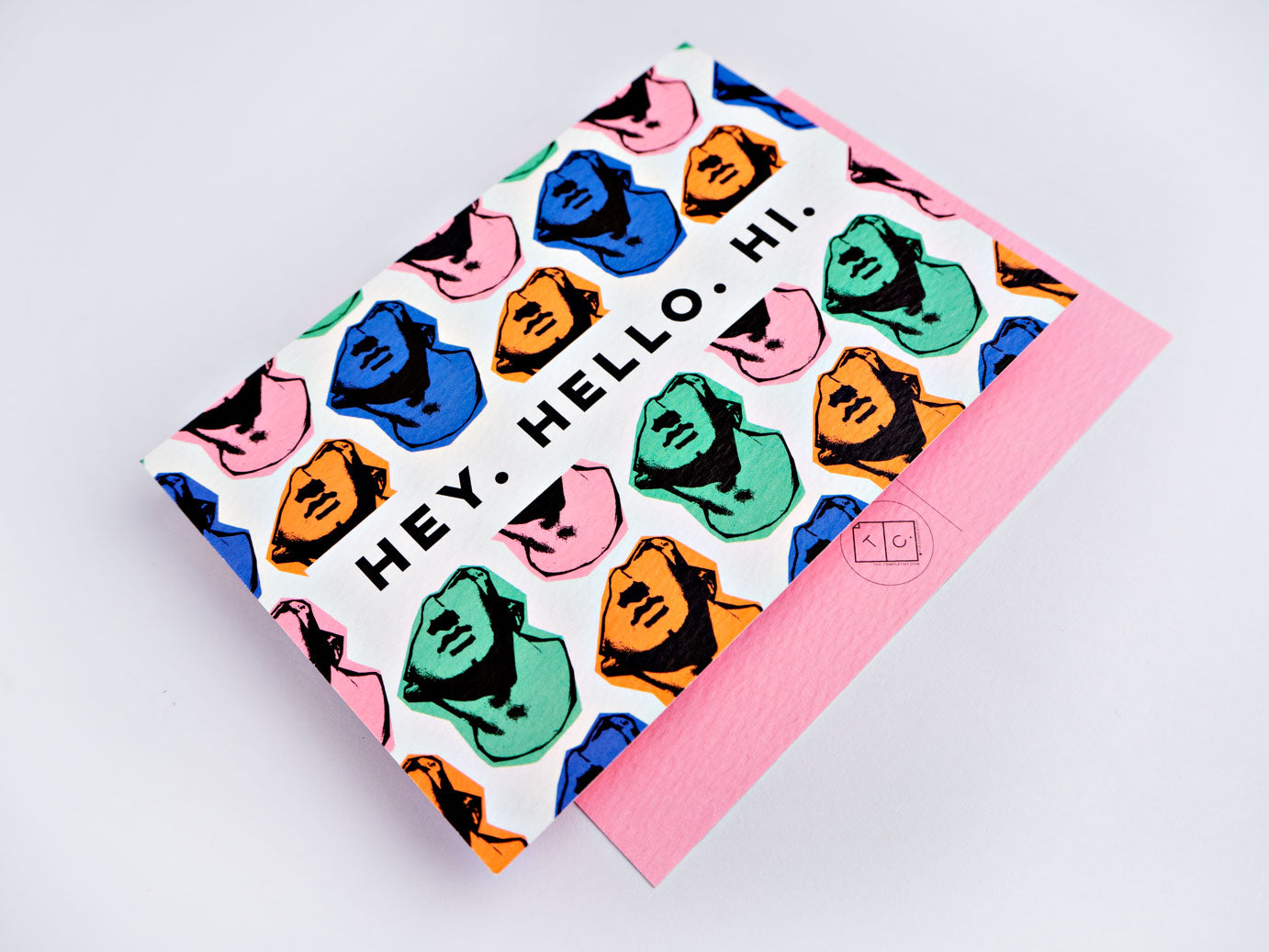 The Completist Statue Face Postcard