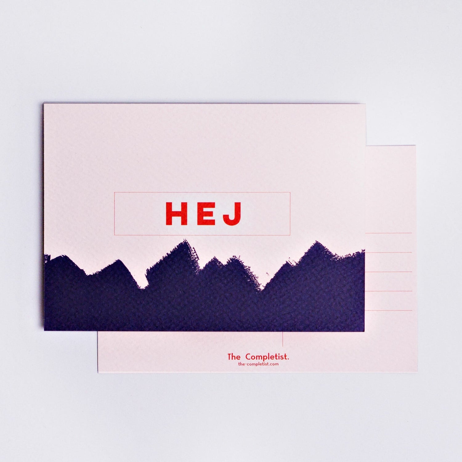 The Completist Hej Postcard