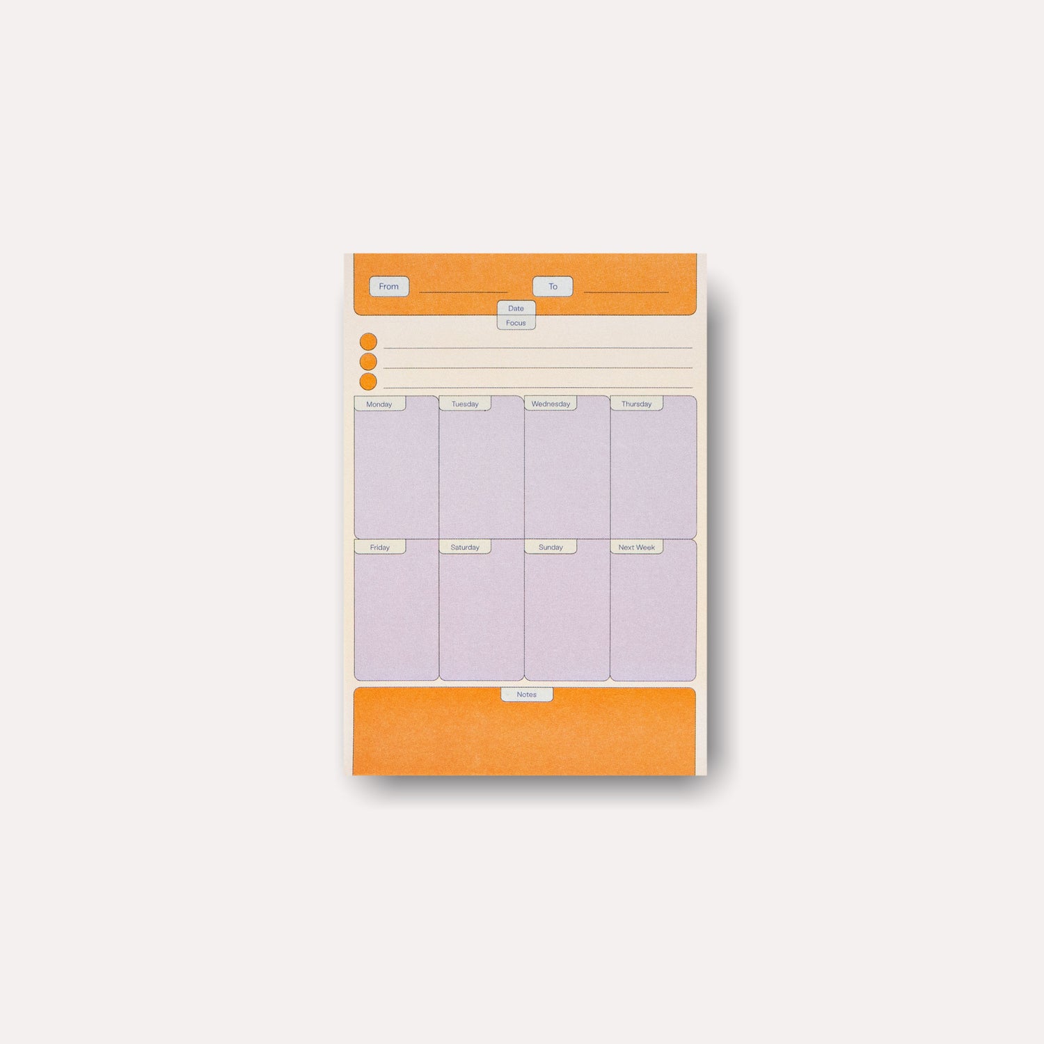 Beams Weekly Planner Sticky Notes