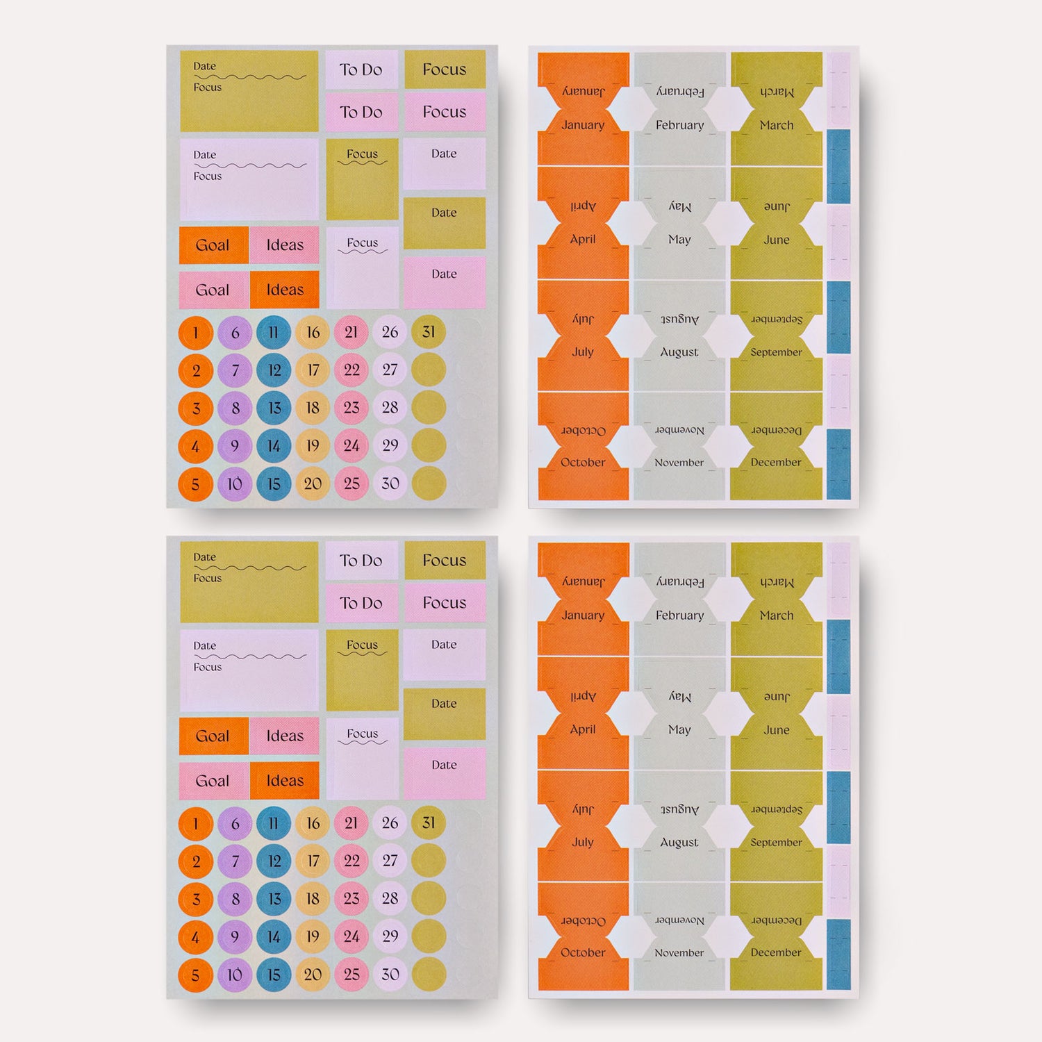 Organiser Sticker Set