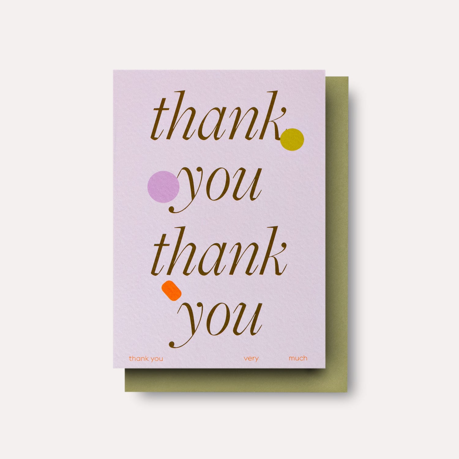 Ellipse Thank You Card