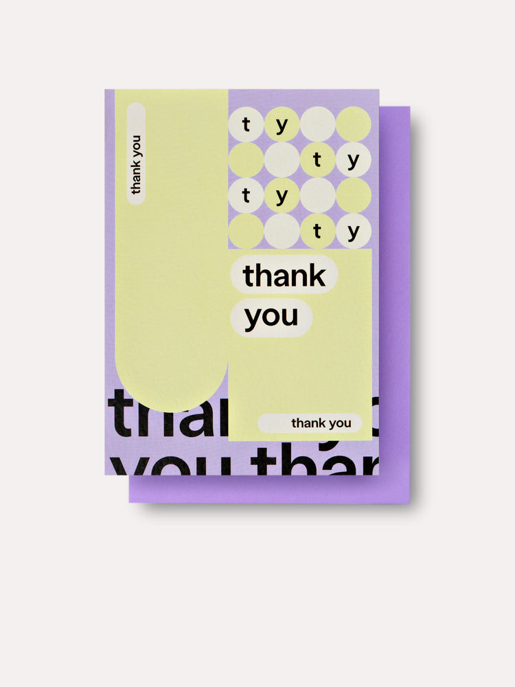 Crayon Thank You Card