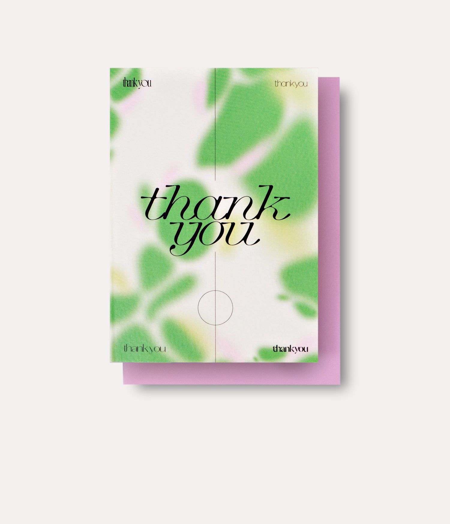 Hazy Thank You Card