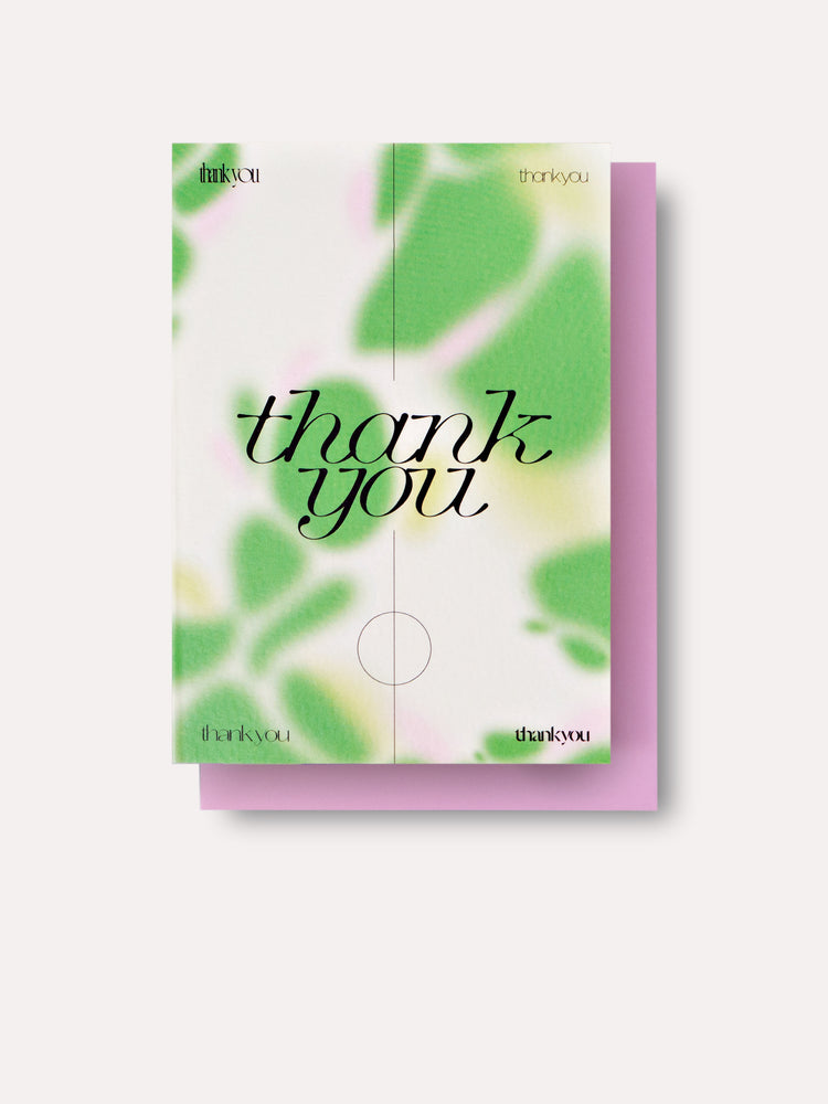 Hazy Thank You Card