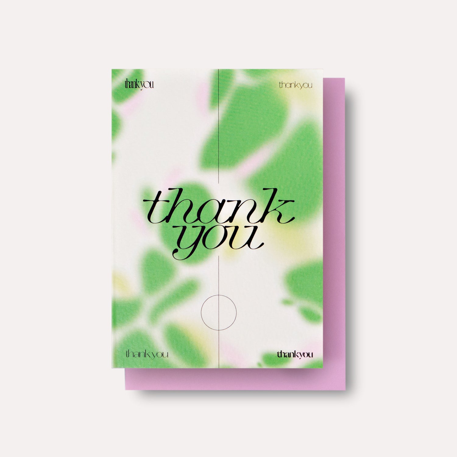 Hazy Thank You Card