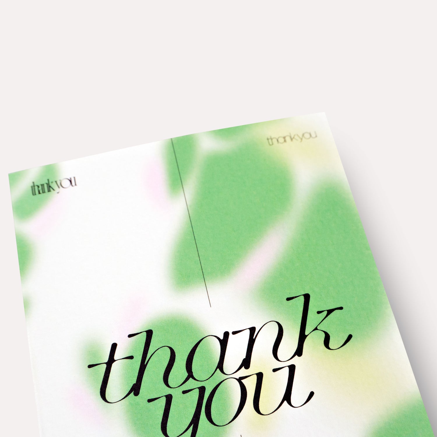 Hazy Thank You Card