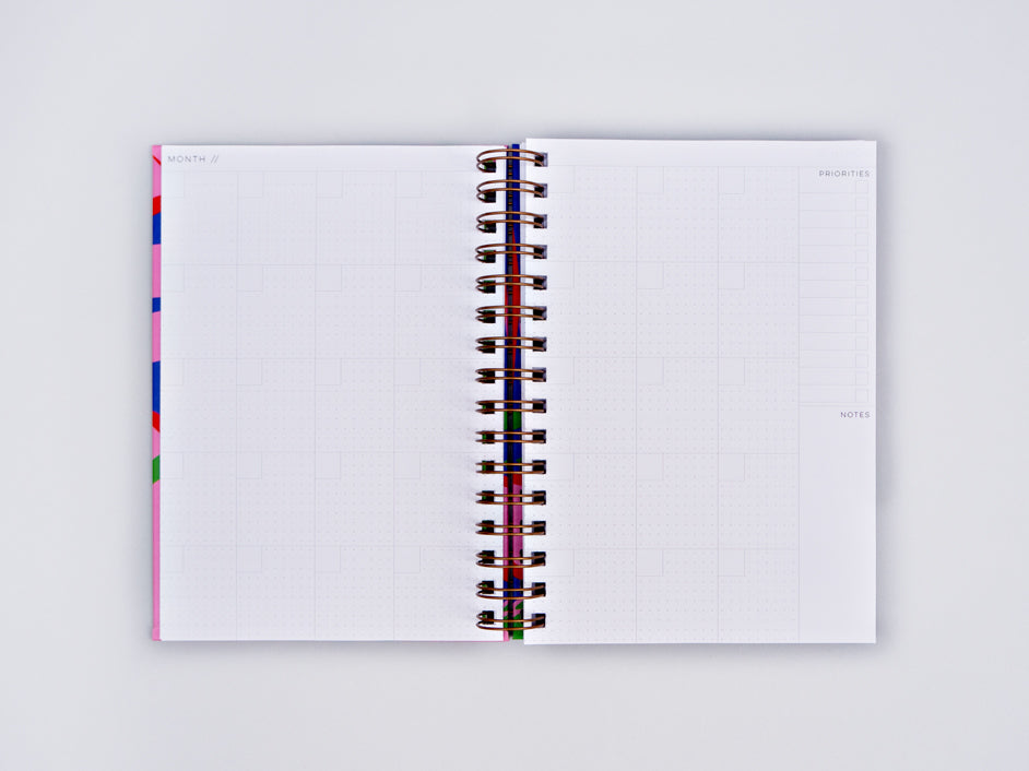 The Completist Athens Undated Hard Cover Weekly Planner