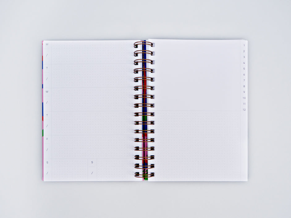 The Completist Athens Undated Hard Cover Weekly Planner