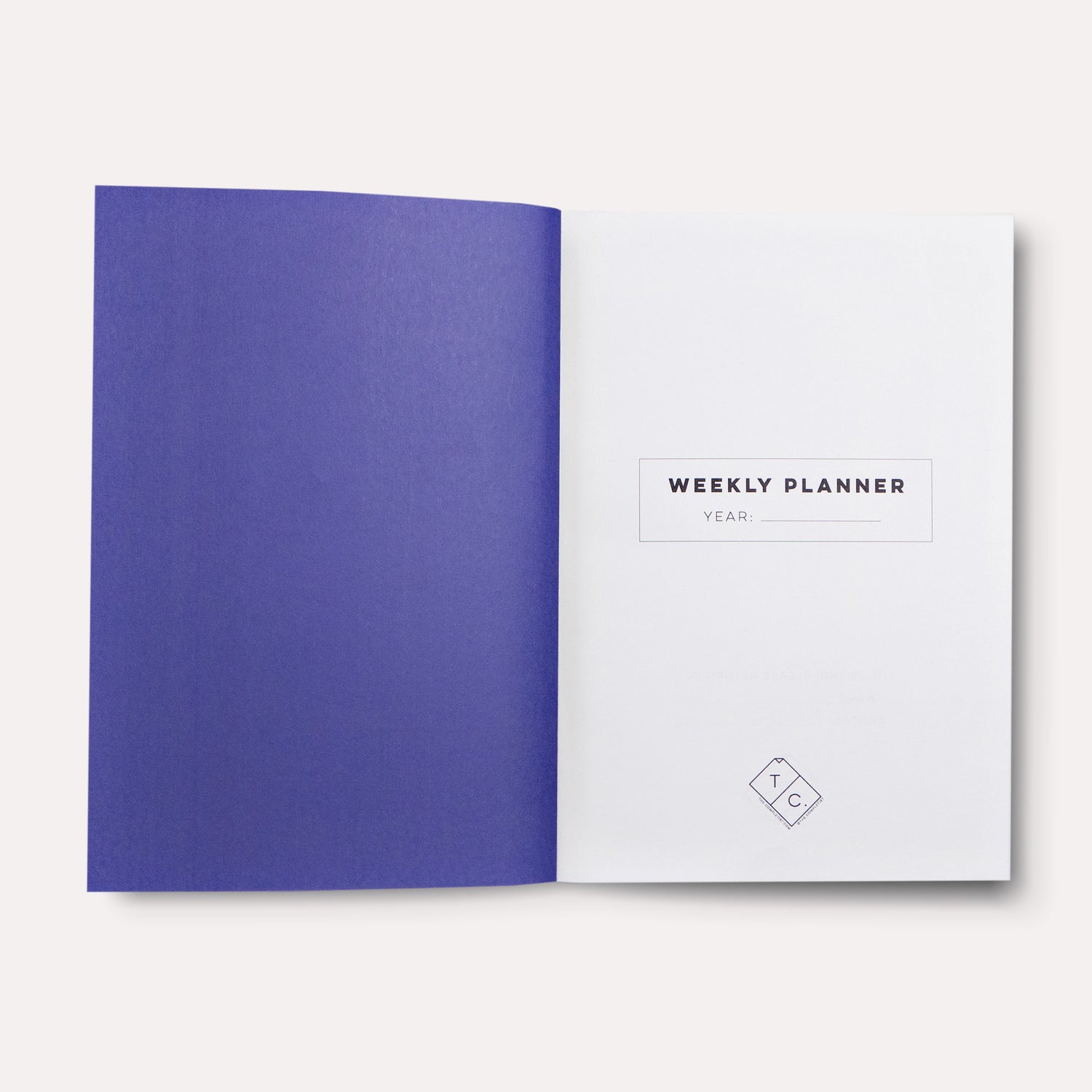 Gradient Undated Weekly Planner