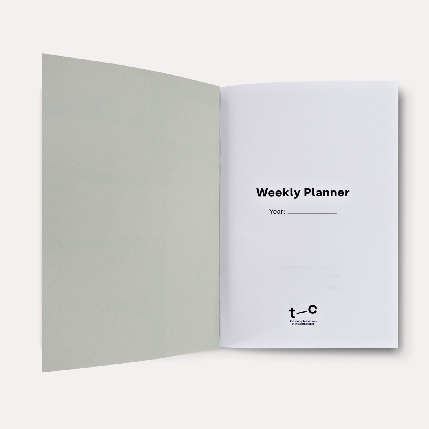 Hinoki Undated Weekly Planner Book
