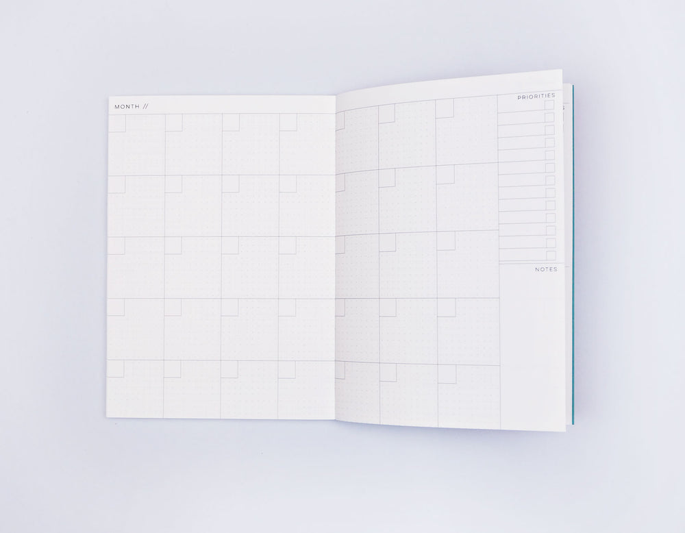 The Completist overlay flowers undated weekly planner