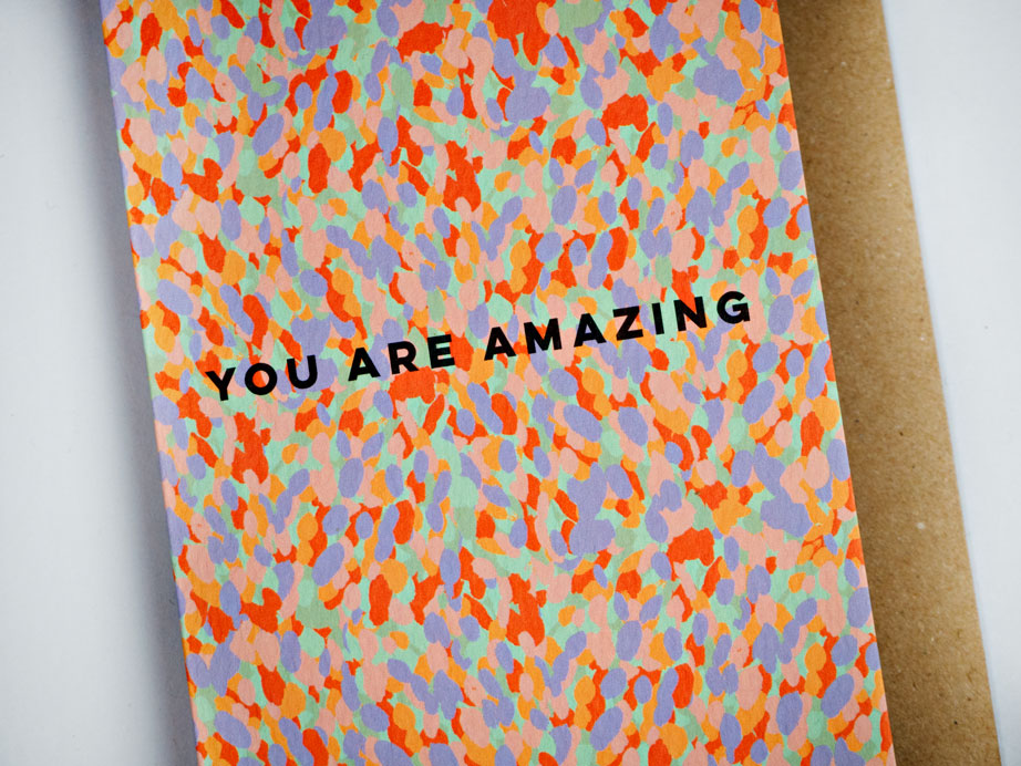The Completist confetti you are amazing card