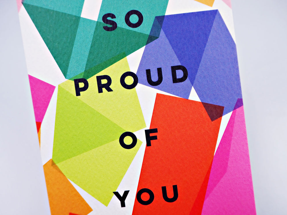 The Completist origami so proud of you card