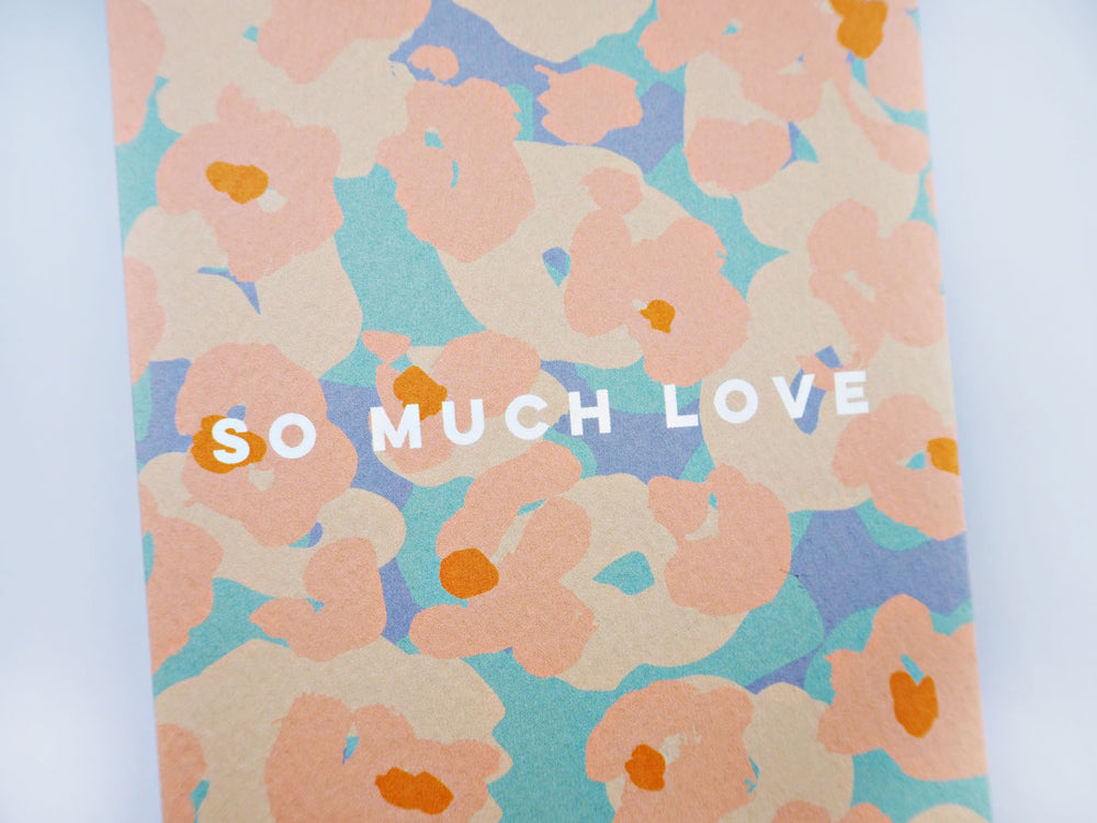 The Completist painter flower so much love card