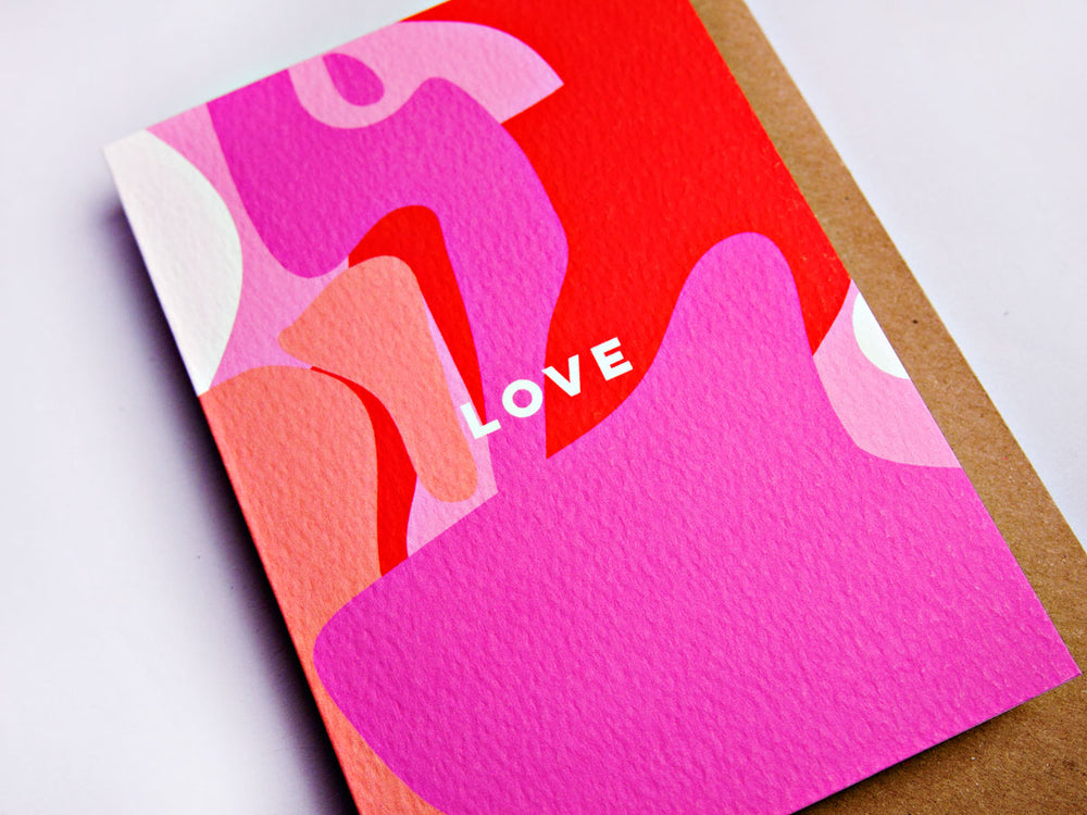 The Completist pink love card