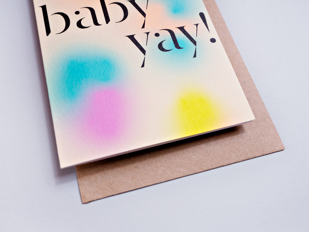Gradient Baby Card