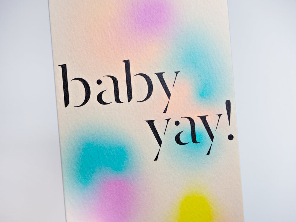 Gradient Baby Card