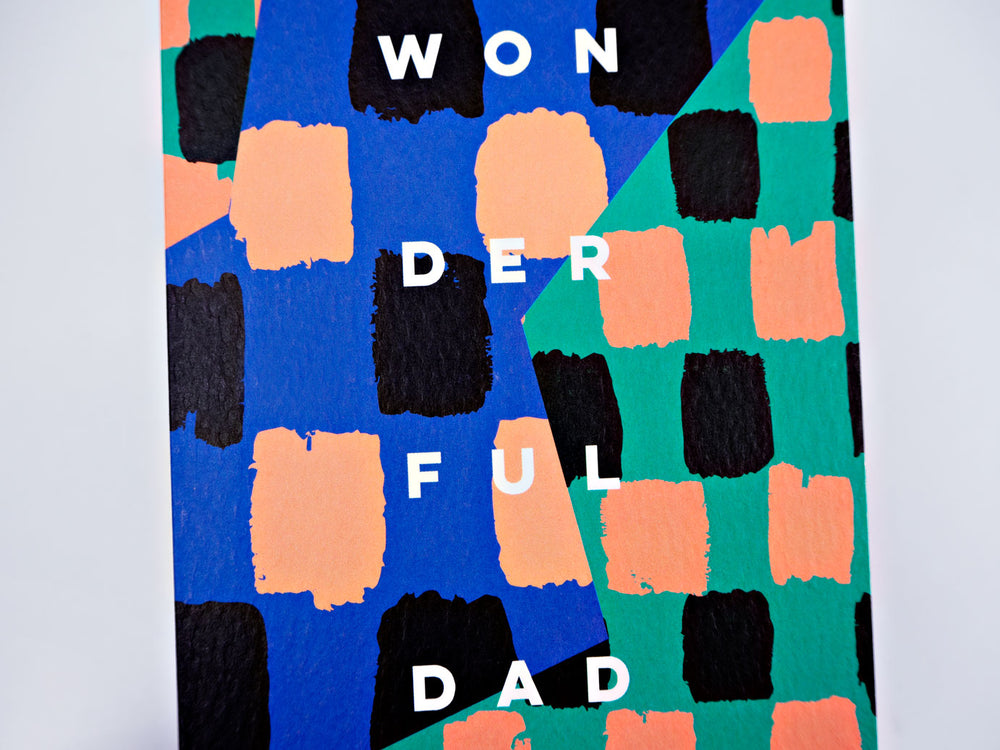The Completist green check wonderful dad fathers day card