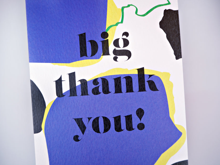 Mulberry Big Thank You Card