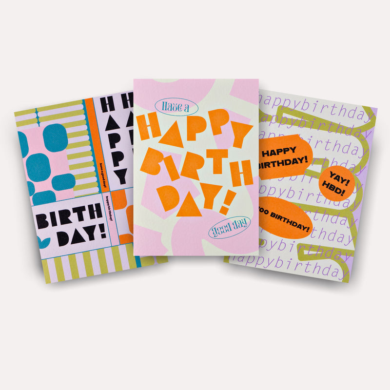 Hinoki Birthday Card Set