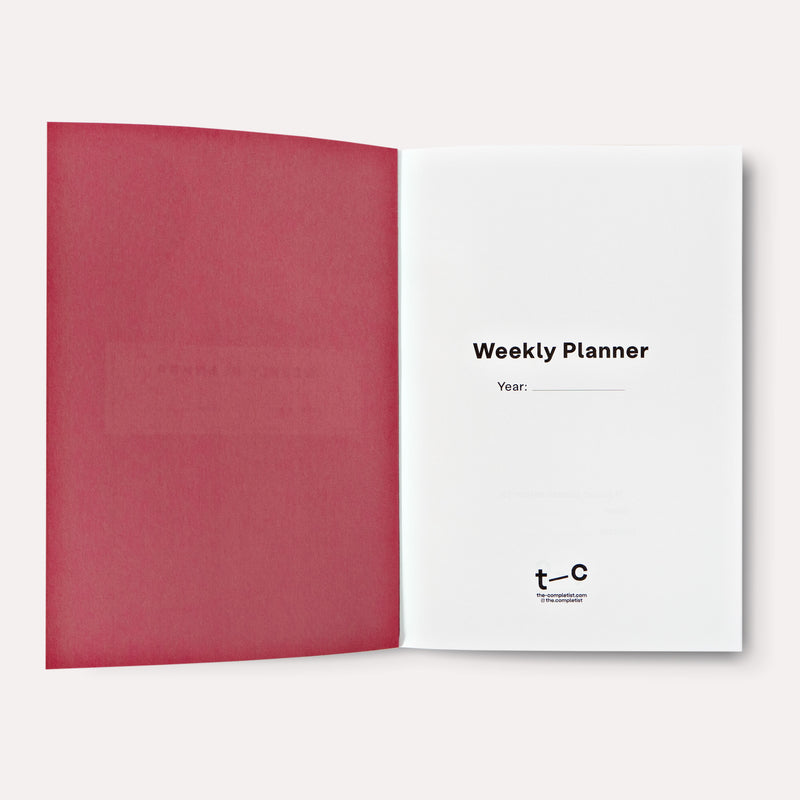 Limited Edition Laurel Weekly Planner Book
