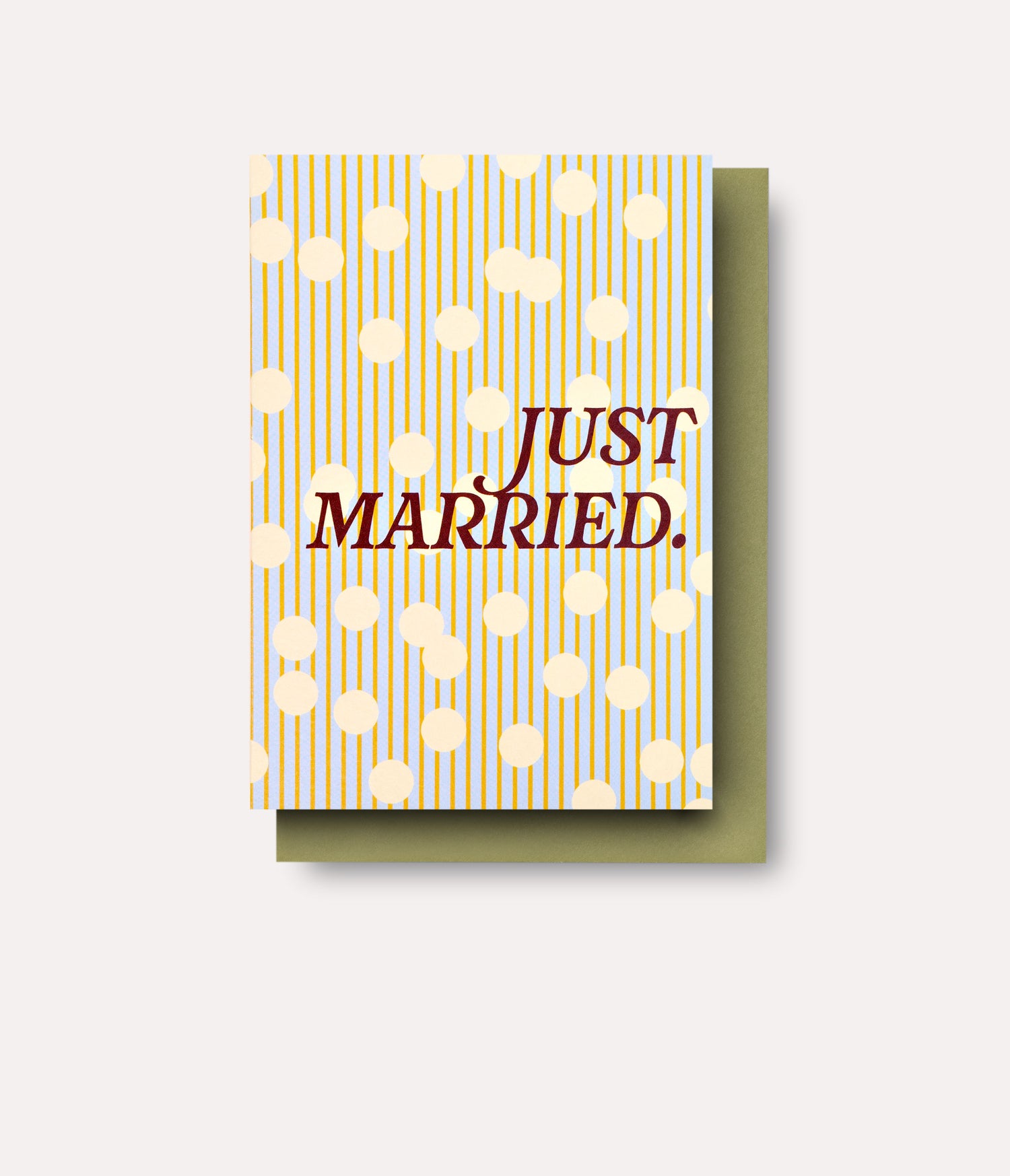 Confetti Just Married Card