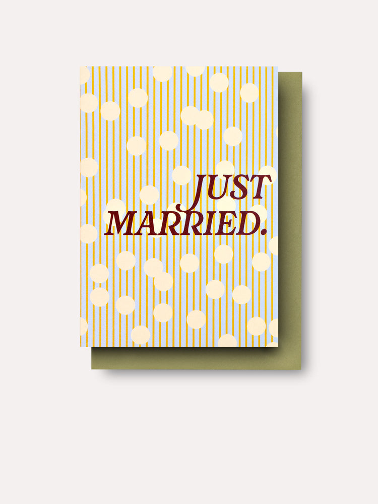 Confetti Just Married Card