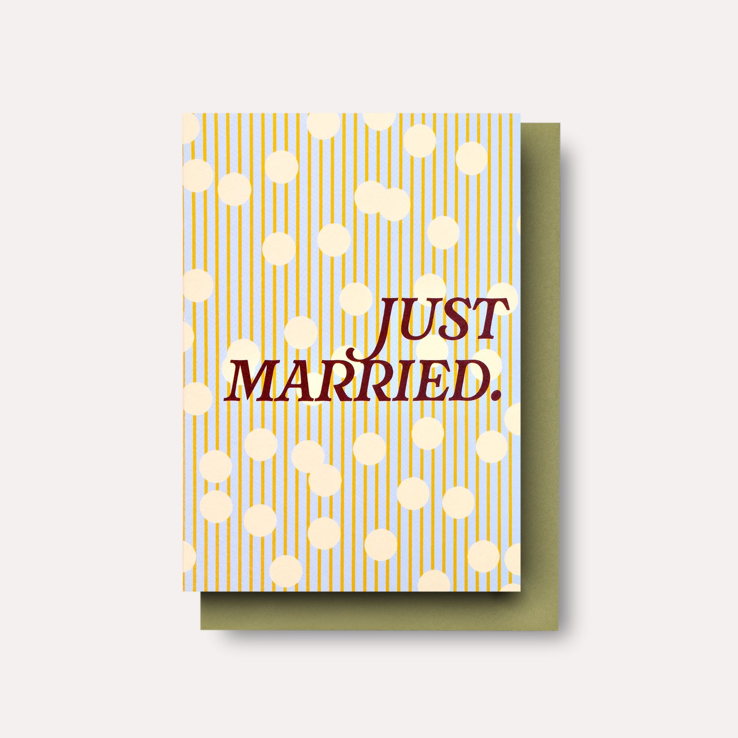 Confetti Just Married Card