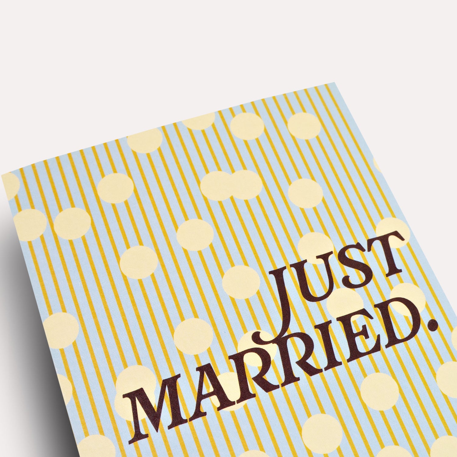 Confetti Just Married Card