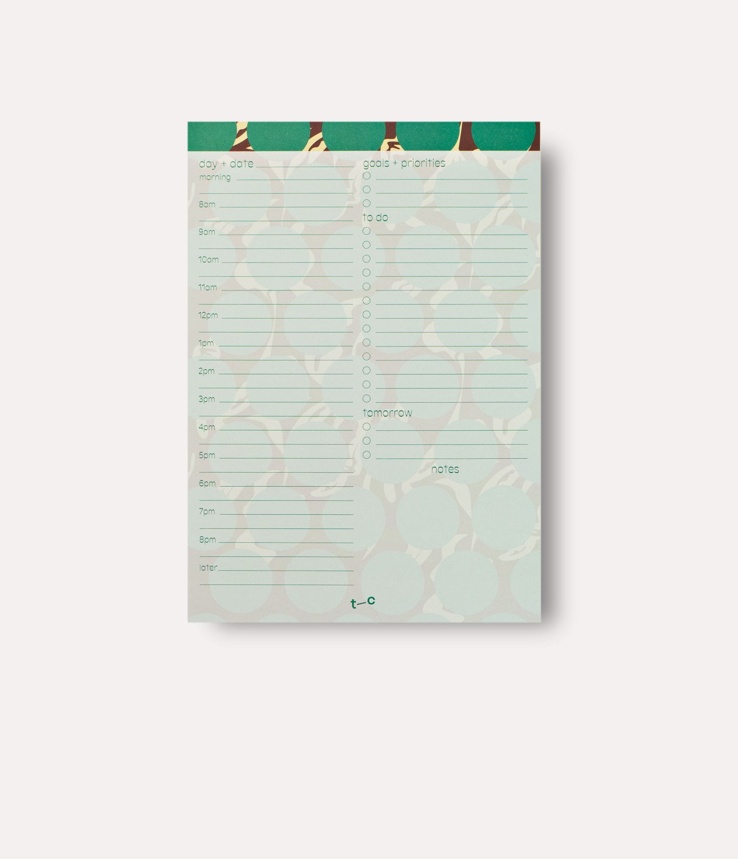 Marfa Daily Planner Pad