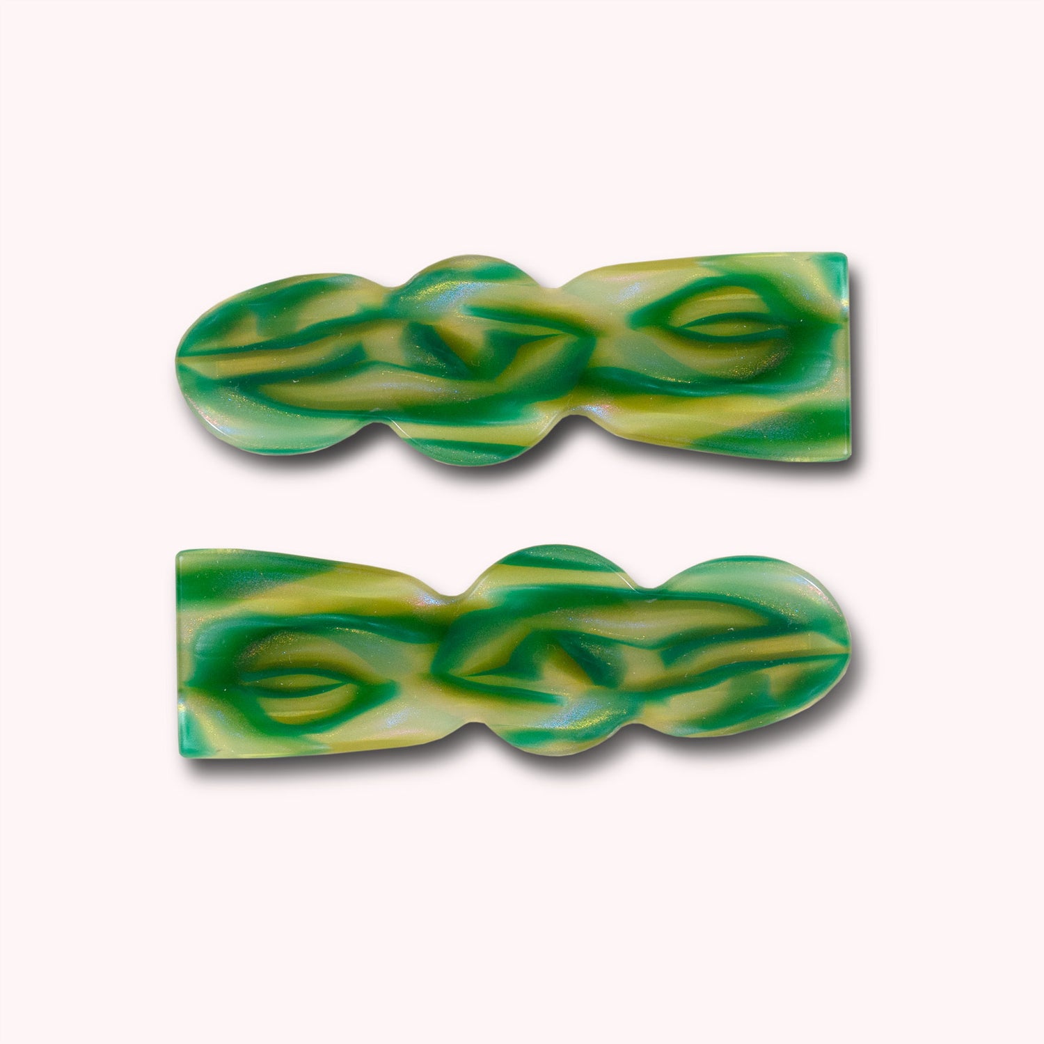 Etc.Store - Billie Alligator Clip Set in Malachite