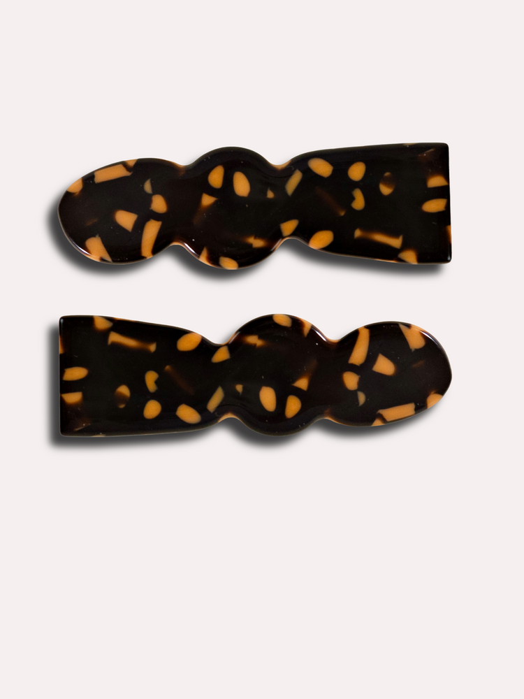 Etc.Store - Billie Alligator Clip Set in Leopard PRE-ORDER