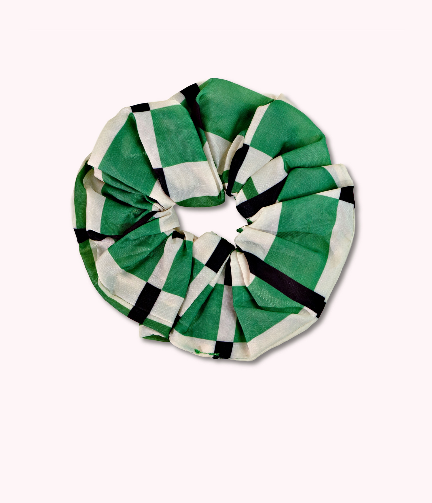 Etc.Store - Carrie Scrunchie in Green Check