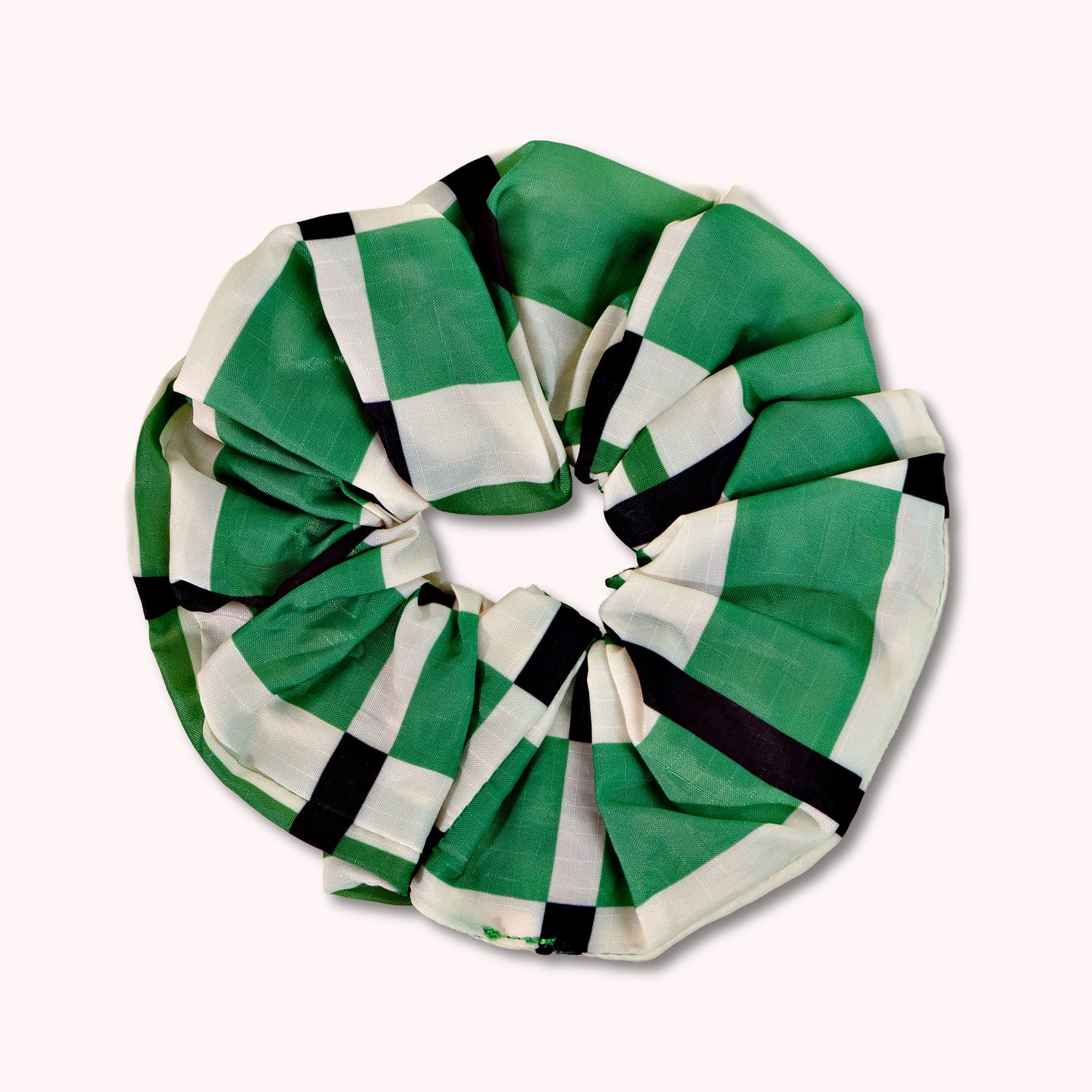 Etc.Store - Carrie Scrunchie in Green Check