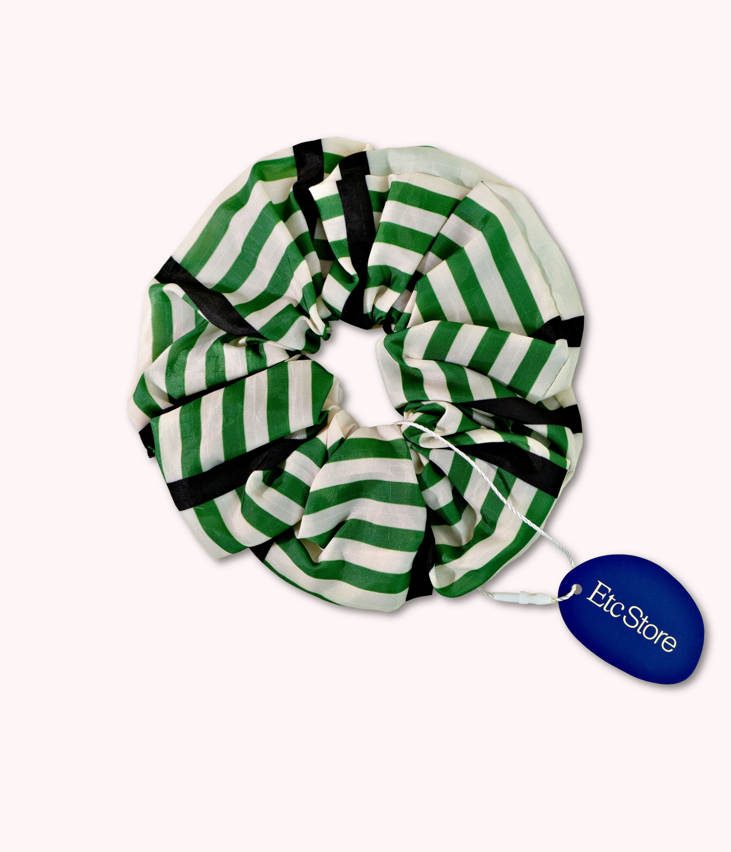Etc.Store - Carrie Scrunchie in Green Check