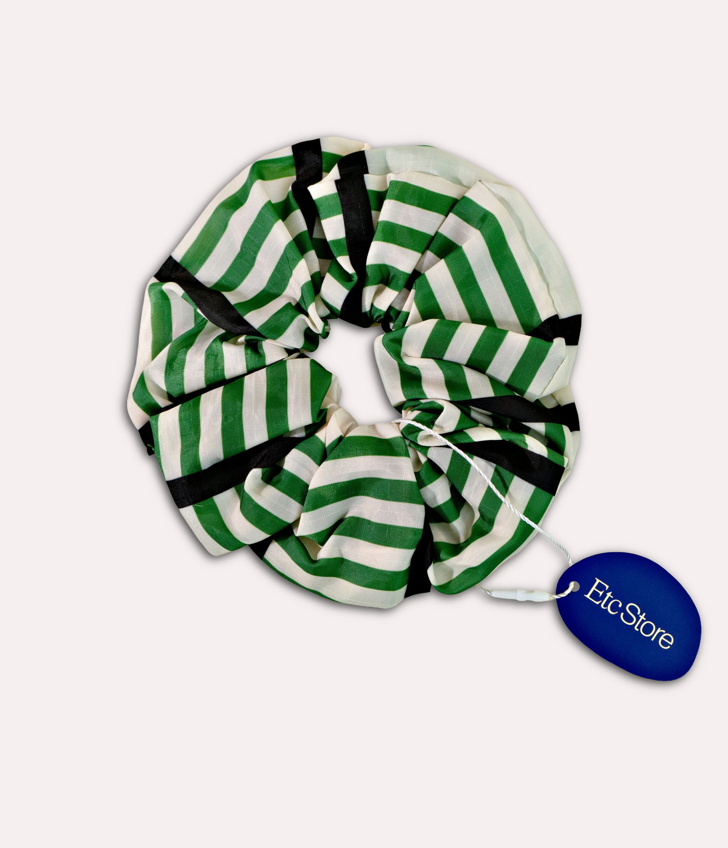 Etc.Store - Carrie Scrunchie in Green Check