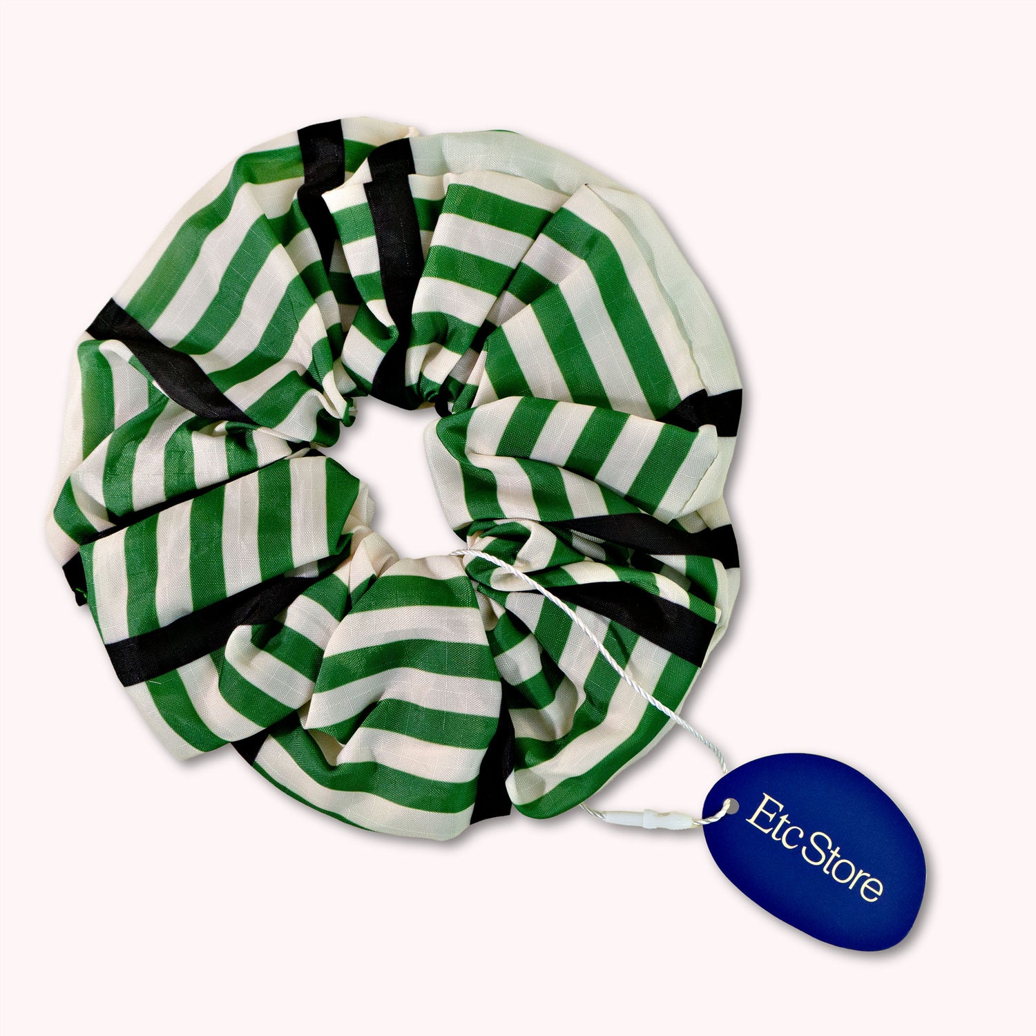 Etc.Store - Carrie Scrunchie in Green Check