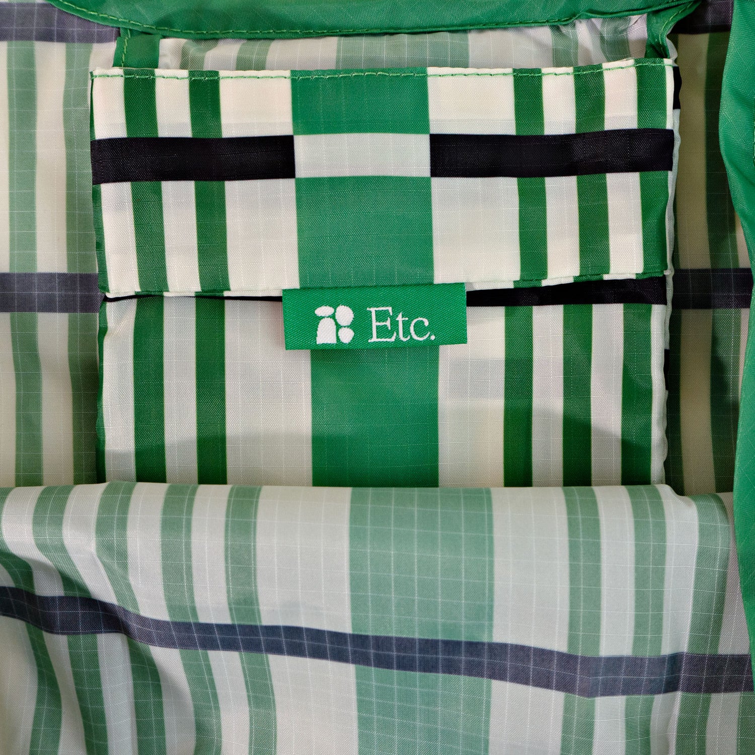 Etc.Store - Romy Shopper Bag in Green Check